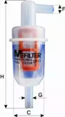 Фильтр топливный MFILTER DF 11